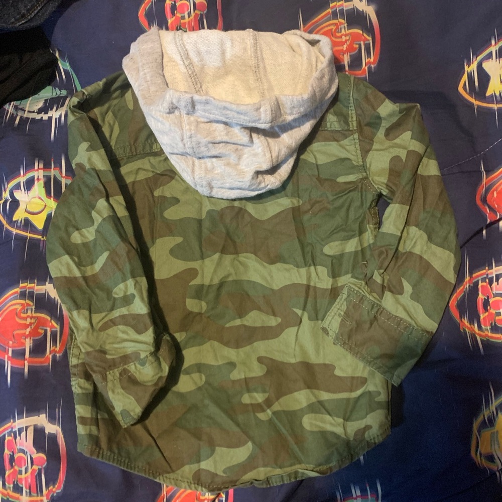 Toddler Hooded Camouflage Jacket